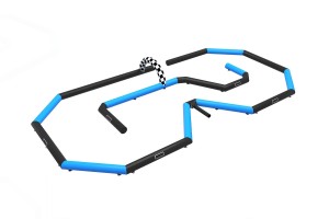 Circuit de course n bleu/noir (20x10m)