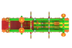Stormbaan Mexico (17,5x3,6x7m)