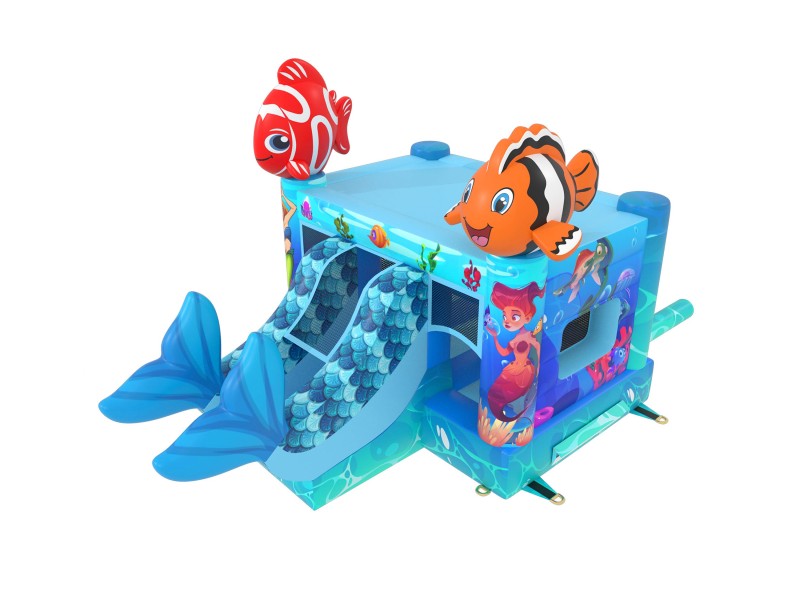 Te koop: klein springkasteel zeemeermin