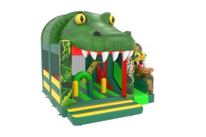 te koop: nieuw springkasteel krokodil reptiel