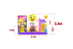te koop: nieuw springkasteel emoji