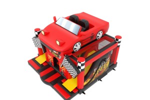 te koop: nieuw springkasteel race zone wagen 