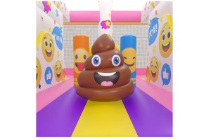 te koop: nieuw springkasteel emoji