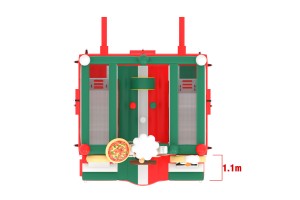 te koop: nieuw springkasteel pizza Italië