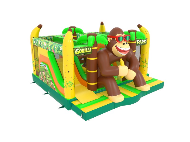 te koop: nieuw springkasteel gorilla