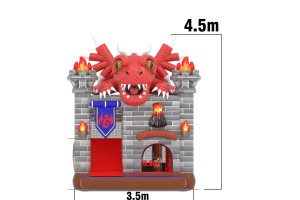 te koop: Opblaasbare glijbaan Red Dragon