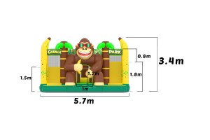 te koop: nieuw springkasteel gorilla