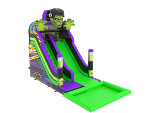 te koop: Opblaasbare glijbaan monster
