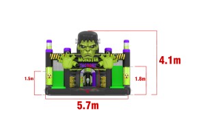 Te koop: nieuw springkasteel monster