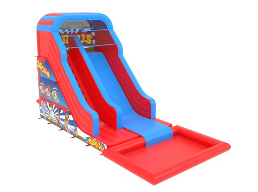 Te koop: Opblaasbare glijbaan circus