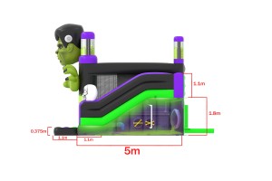 te koop: nieuw springkasteel monster