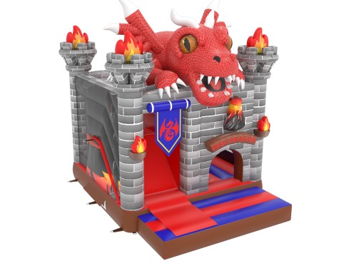 te koop: Opblaasbare glijbaan Red Dragon