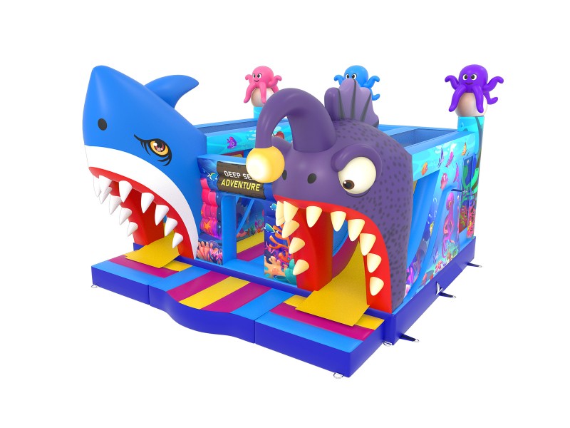 te koop: nieuw springkasteel Sea monsters 