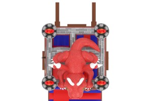 te koop: Opblaasbare glijbaan Red Dragon