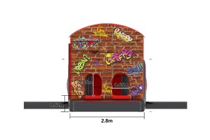 te koop: mini stormbaan graffiti