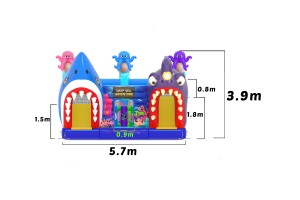 te koop: nieuw springkasteel Sea monsters 