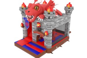 te koop: Opblaasbare glijbaan Red Dragon