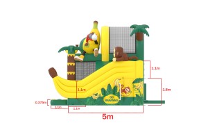 te koop: nieuw springkasteel banaan Banana fun