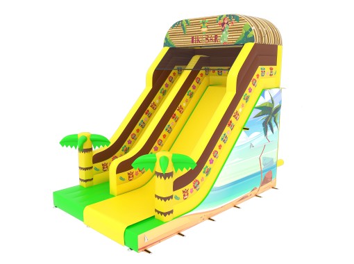 Te koop: Opblaasbare glijbaan tiki-bar 