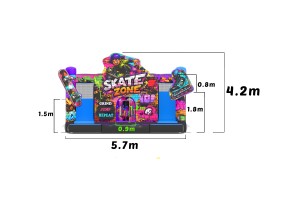 te koop: nieuw springkasteel skate zone