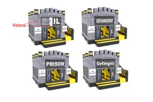 te koop: nieuw springkasteel gevangenis 