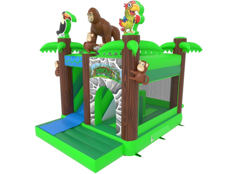 Te koop: Nieuw springkasteel aap gorilla 