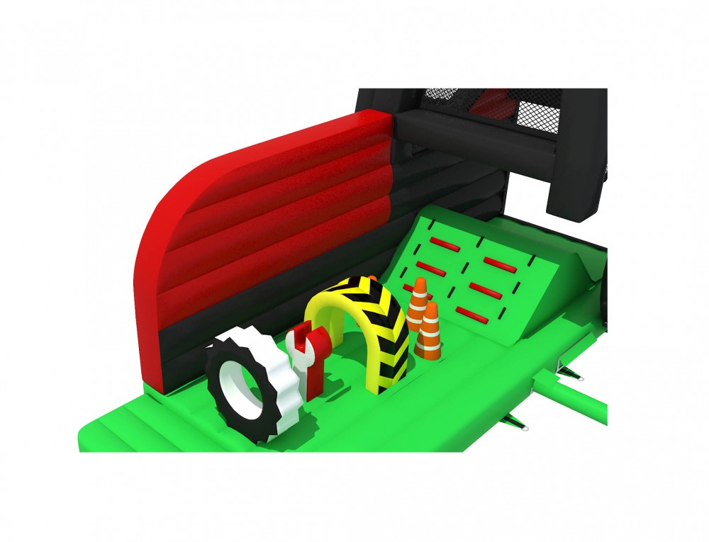 Te koop: opblaasbare stormbaan traktor  