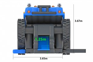 Monster Jam blauw (4,25x7,30x3,67m)