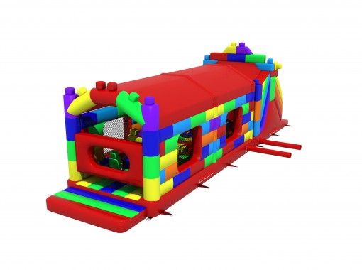 Te Koop: Stormbaan Springkasteel Lego bouwblokken 