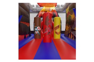 te koop: nieuw springkasteel red dragon