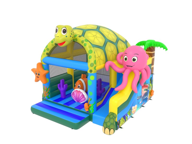 te koop: nieuw springkasteel schildpad