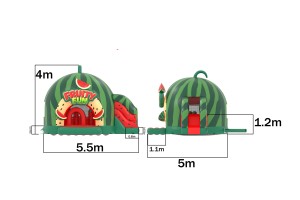 te koop: nieuw springkasteel watermeloen