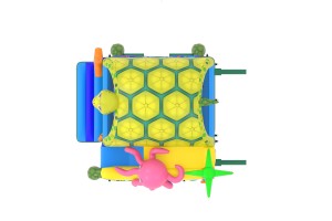 te koop: nieuw springkasteel schildpad