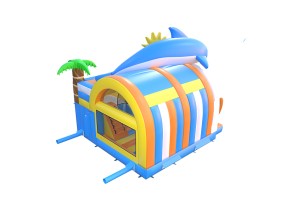 te koop: nieuw springkasteel dolfijn