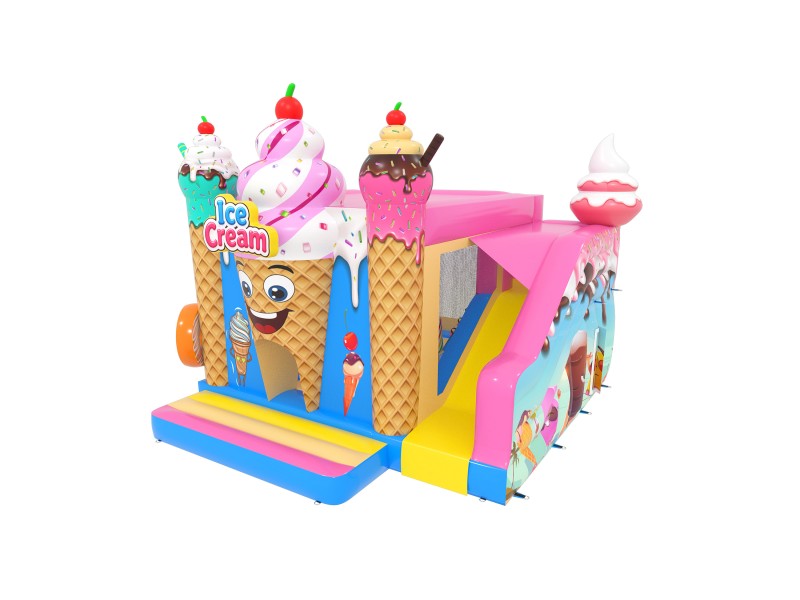 te koop: nieuw springkasteel ice cream 