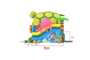 te koop: nieuw springkasteel schildpad