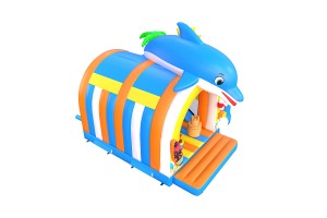 te koop: nieuw springkasteel dolfijn