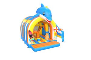 te koop: nieuw springkasteel dolfijn