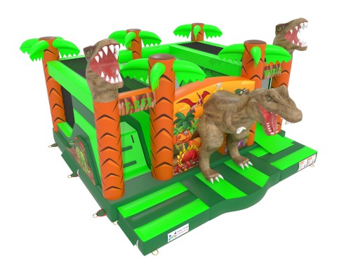 NOUVEAU Multiplay T-Rex Jungle avec double toboggan ©