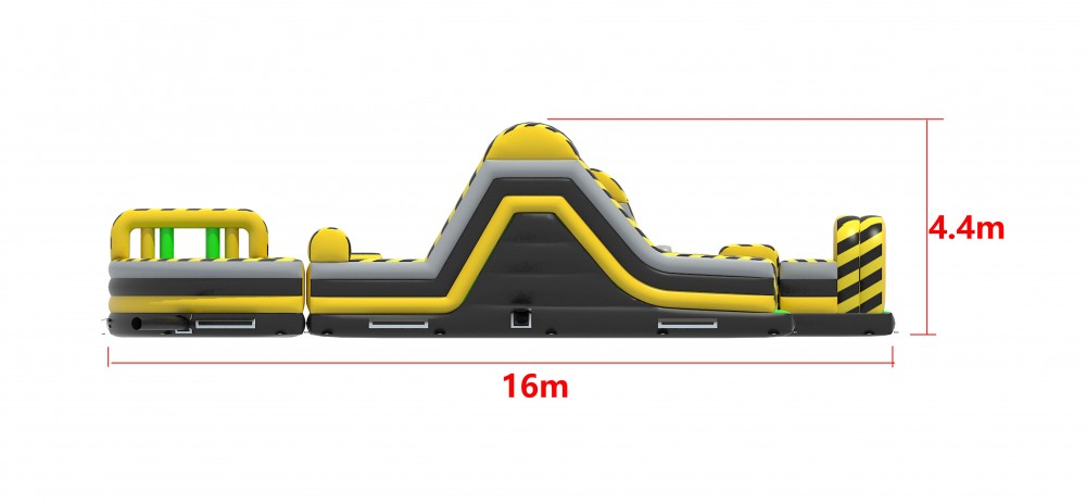 OB-4530 Stormbaan Nuclear challenge curved (3,30x30,00x4,40m)