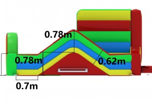 Combo regenboog met ballenbad (4,5x4,5x2,0m)