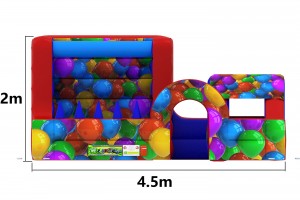 Combo met ballenbad (4,5x4,5x2,0m)