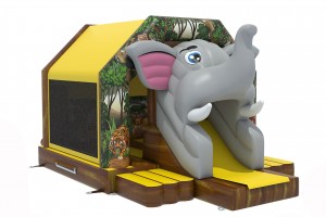 Te Koop: Nieuw springkasteel olifant met glijbaan.