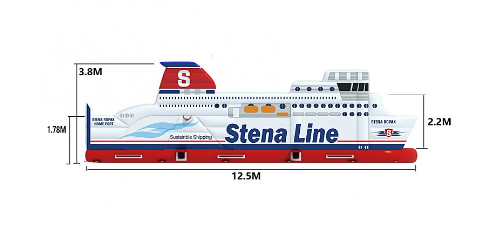 Stormbaan ferry boat (3,3x12,5x3,8m)